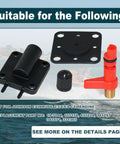 Primer Solenoid Service Valve Kit 18-7044 Replacement for Johnson Evinrude Outboard Engines parts displayed on water background