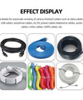 Various cables displayed for Badass Automatic Cable Winding Reel Cuts Through Tangles When Handling Usb Cords And Phone Lines While Effortlessly Spooling Four To Ten Millimeter Wire Daily.