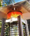 Pyramid Style Three Bolt Patio Heater Glass Tube Control Box Assembly For 47,000 BTU Units, top heater view