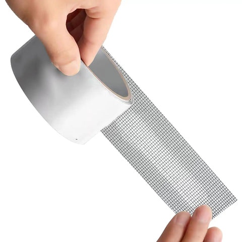 Window Screen Repair Patch Tape No Fuss Self Adhesive Mesh Patch With Double Sided Adhesive Easy Peel And Stick Quick Fix