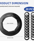 Dolly wheel locking washers for 5/8" axles, phosphate-coated, 20 pcs