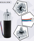 RV In Wall Slide Out Motor Kit 12V DC Heavy Duty With 500 To 1 High Torque Gear Ratio with connector and detailed close-ups
