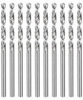 Kozelo 10-piece drill bit set, 2.25 mm diameter, M2 high-speed steel twist bits for metalworking and woodworking