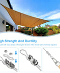 Heavy Duty Shade Sail Hardware Kit With Ratchet Winch, 304 Stainless Steel Windproof Tension System For Backyard Patios And Gardens