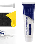 Upgraded Wall Repair Paste With Scraper Quick Drying Wall Patch For Holes And Cracks Waterproof Drywall Repair Kit For DIY Home Improvement 1 Piece Easy To Apply, showing tubes and tools