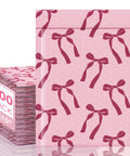 Pink Bows Bubble Mailers Set 6x10 Outer 6x9 Inner Padded Envelopes For Jewelry Makeup And More With Thick Cushioned Padding, Strong Adhesion