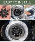 Close-up of 2 Pack Flexible Steering Couplers Replacement for Hyundai Kia in installation steps