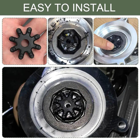 Close-up of 2 Pack Flexible Steering Couplers Replacement for Hyundai Kia in installation steps
