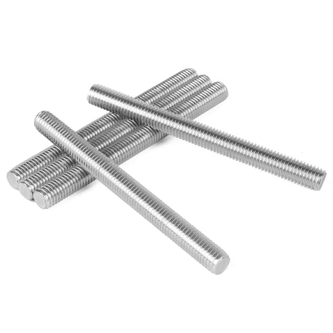 Pro Grade M10 Fully Threaded Rods 304 Stainless Steel 150Mm 1.5mm Pitch Pack Of 5 displayed on a white background.