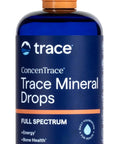 Straight Up Liquid Trace Mineral Drops Loaded With Seventy Plus Ionic Minerals And Key Electrolytes, 8 fl oz blue glass bottle.