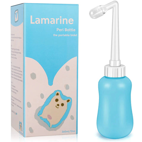 Postpartum Peri Bottle For Gentle Perineal Cleansing And Comfort, 12.7 Oz, Blue, Leak-Proof Design, with box