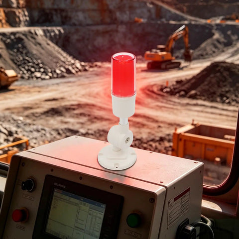 Plug And Play USB 3 Color Stack Signal Tower Light With Buzzer For Industrial Control And Remote Status Alerts, 5V USB Powered, PC Compatible Indicator For Machinery, Automation, And Factory Monitoring on control panel