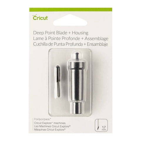 Deep Point Blade and Housing for Craft Cutting Machines with Deep Cut Capability in packaging
