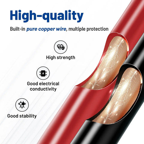 2Pcs Blower Motor Connector Harness For Toyota Tacoma 2005 2016 Replacement Plug Wire Harness Pigtail Kit With Heat Shrinks Connectors Direct Fit OEM Style, red and black copper wire
