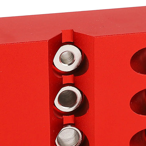 Close-up of Premium Pocket Hole Jig With 30 Degree And 45 Degree Drill Guide showcasing aluminum alloy locator fixture.