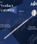 Dope Multi Use Dental Mirror 6.5 Inch Stainless Steel With Non Slip Handle For Teeth Care Lash Extensions And Pet Inspections rust-resistant mirror