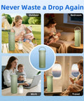 Premium Grab And Go 22 Ounce Stainless Steel Breastmilk Cooler For Travel showcasing versatility in outdoor, bedroom, work, and travel settings.