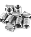 Stainless Steel Slotted Sleeve Screw Repair Kit 10 Pcs Insert Nut With Male Thread for repairs in aviation, automotive and electronics.
