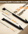 Heavy Duty 20 Inch Gas Struts 100 Lb Lift Support Dual Side T Bracket with measurements for 26-40 inch lids.