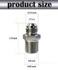 Half Inch JIC Male To Half Inch NPT Male Hydraulic Fitting Built Tough Heavy Duty Carbon Steel SAE 37 Degree Flare Pipe Adapter dimensions