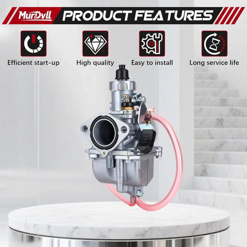 26mm VM22 Carburetor Kit For 212cc Clone Engines Like GX160 GX200 Coleman Ct200u Bt200x KT196 Mini Bike Go Kart 6.5HP Black