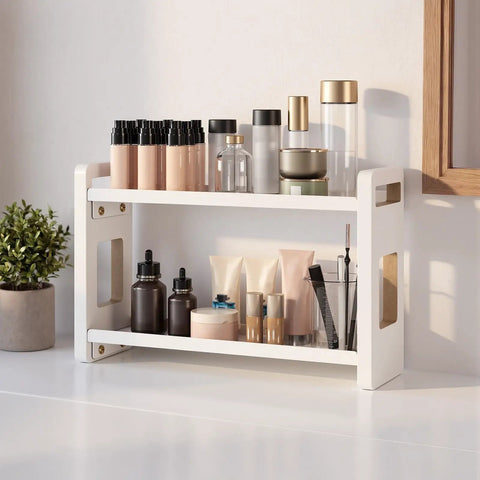 Multi Purpose Bathroom Counter Organizer For Vanities And Kitchen Storage Sleek Perfume Holder Display Rack That Helps You Ditch The Mess And Keep Your Surface Clutter Free And Dope All Year Round