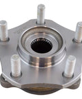 Front view of wheel hub from Front And Rear Wheel Bearing And Hub Assembly Set Four Piece For 2014 To 2019 Nissan Rogue AWD