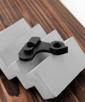 Outside Frame Bicycle Tail Hook For Folding And Fixed Gear Bikes, Durable Metal Rear Derailleur Hook In Black on display