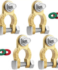 Two Pair Battery Terminal Connectors With M8 Bolts 21mm Long, Pure Copper Cable Ends With Anti Corrosion Pad, Heavy Duty Car Truck Boat RV Marine Battery Clamps For Automotive Electrical