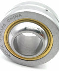 Gebk16s Metric Radial Spherical Plain Bearing 16Mm ID 38Mm OD showing shiny metal surface and yellow lubrication groove.
