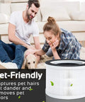 Allo Compatible Replacement Filter 2 Pack For Afloia Fillo And MOOKA Allo Air Purifiers with family and dog, pet-friendly feature
