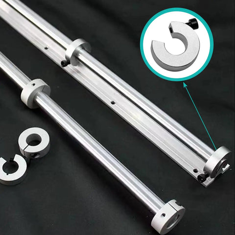 4 Pack 16mm Bore SBR16 Linear Rail Shaft Stop Collars For DIY CNC Projects Aluminum Alloy Clamps That Lock In Place For Precise Shaft Positioning And Stable Support on 16mm shafts