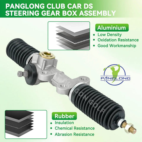 Club Car DS Steering Rack And Pinion Gear Box For 1984 And Up DS Carryall And Turf Golf Carts Easy Install Direct Fit Rack Replacement