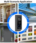 No Drill Anti Theft Doorbell Mount For E340 And Wyze Duo Cam Doorbell on front doors of home, apartment, rental, and dorm