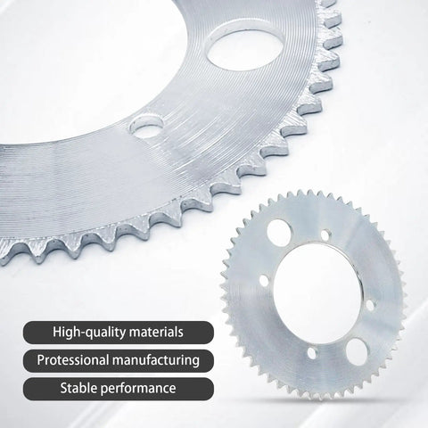 Rear Chain Sprocket 25H 55 Tooth Replacement For Razor E300 Electric Scooter shown with high-quality build and details