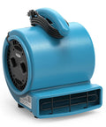 Blue Powerful 1000 CFM Air Mover Blower For Fast Drying Floors And Carpets, high velocity airflow with 3 speed settings, 20 ft cord.