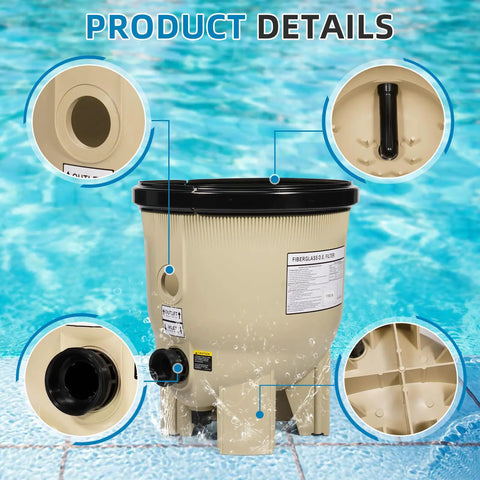 Filter Tank Bottom Assembly Replacement For Pentair FNS Plus Pool FNSP60 And Spa DE 60 Sq Ft with detailed connections