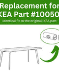 Top Shelf Cross Dowel And Barrel Nut Sleeve Set Perfect Match For Furniture Assembly M6 Hardware Pack with IKEA Part #100505 illustration.