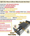 Heavy Duty Motorized Linear Stage With Precision Ball Screw Slide Built Tough For Serious Industrial Gigs And Smooth Heavy Load Glide No Sweat On Accuracy Or Speed, double rail slide table, aviation aluminum, 170mm x 150mm size.