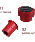 Close-up of Eight Pack Planing Plugs for Woodworking with nonslip surface and beefy aluminum alloy build, easy to install.