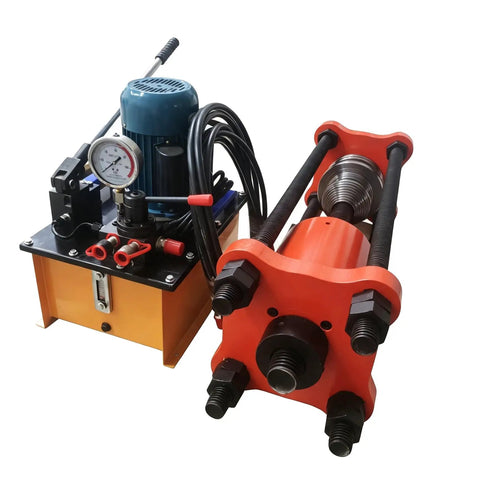 Rock Solid 150 Ton Hydraulic Sleeve Press And Chain Repair Machine For Heavy Duty Track Links with motor and hydraulic system.