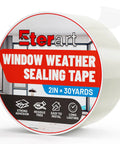 Heavy Duty Weatherproof Seal Tape 2 Inch By 30 Yards Blocks Drafts And Rain Leaks With Waterproof Adhesive No Residue