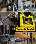 Your Go To 61 Piece Impact Nut Driver Set With Magnetic Deep Nut Drivers For Drills Metric And SAE in action and package