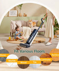 S5 Replacement Brush Rollers And HEPA Filter Set For Floor One S5 Pro Cordless Wet Dry Vacuum Cleaner in living room scene