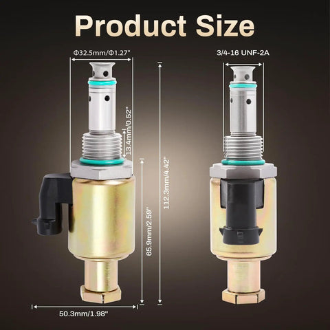 IPR Valve Fuel Injector Pressure Regulator For 7.3L Ford Power Stroke Diesel V8 Direct Fit with size specifications