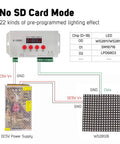 Dope LED Controller For Addressable ICs Up To 1536 Pixels With SD Card Cascade Sync And DC5-24V Power diagram with WS2812B