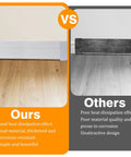 Effortless 5 Ft Baseboard Heater Cover Kit For Premium Series, Galvanized Steel, easy slip-on replacement vs old cover comparison