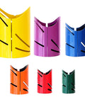Heavy Duty Magnetic Steel Pipe Cutting Guide Kit Slide Right On And Skip The Math For 22 5 45 90 Degree Saddle Notches colorful set of 6 templates