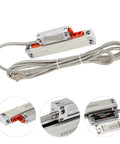 Heavy Duty Three Axis Digital Readout System With Rock Solid Cast Aluminum Shell And Slick Ka Linear Scale Plus Optic Encoder Ruler For Lathe Mill Rigs Boss Grade Accuracy Package Of Four close-up of optical encoder ruler with stainless steel cable.