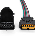 Ultrasonic Parking Sensor With Connector For Hyundai Palisade 2020 2021 2022 black sensor and wiring plug close-up